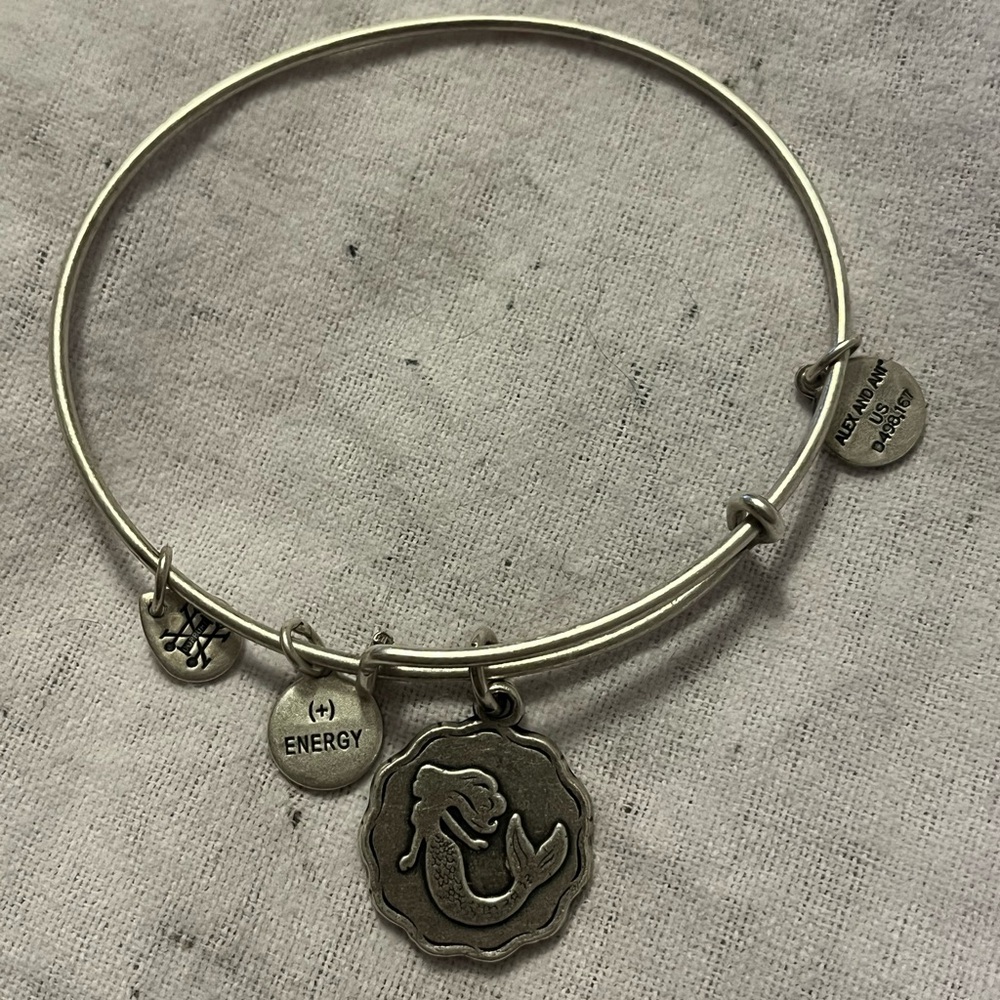 Alex and Ani mermaid charm bracelet